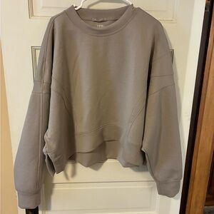 YPB Oversized Tan Sweatshirt